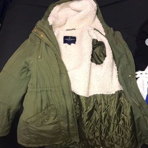 Winter army green coat !